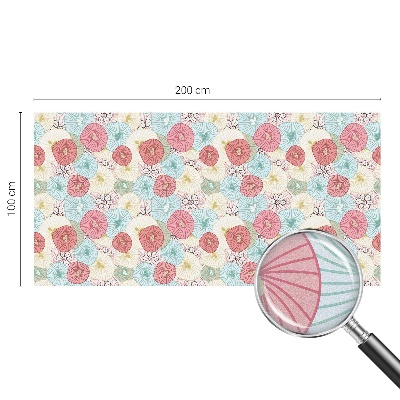 Folia dekoracyjna na okna Kwiaty pastelowe