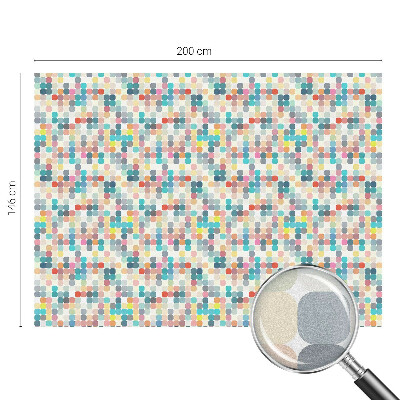 Folia okienna zapewniająca prywatność Kolorowe kwadraty