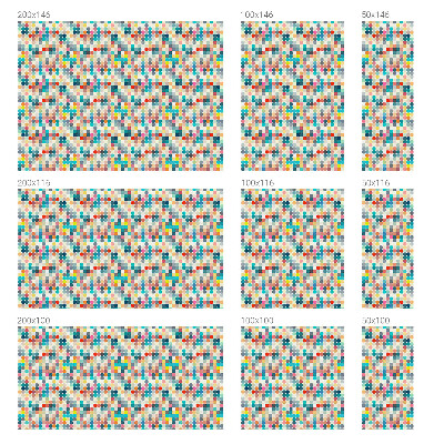 Folia okienna zapewniająca prywatność Kolorowe kwadraty