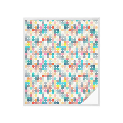 Folia okienna zapewniająca prywatność Kolorowe kwadraty