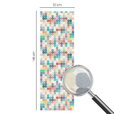 Folia okienna zapewniająca prywatność Kolorowe kwadraty