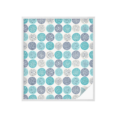 Naklejka na okno dająca prywatność Koła geometryczne