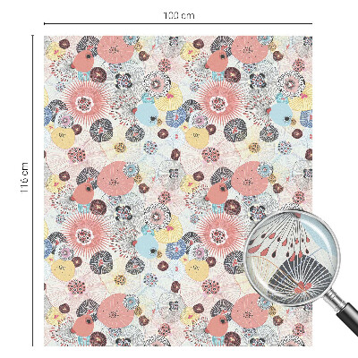 Folia dekoracyjna na okna Kolorowy kwiat