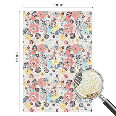 Folia dekoracyjna na okna Kolorowy kwiat