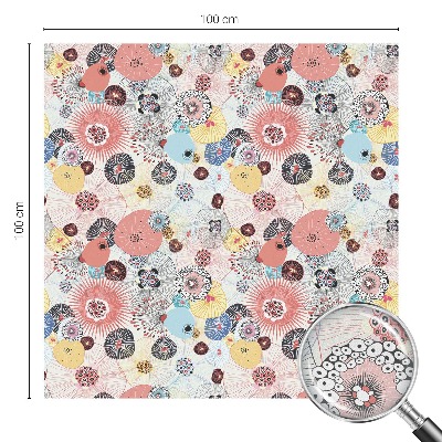 Folia dekoracyjna na okna Kolorowy kwiat