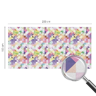 Mleczna naklejka na okno Abstrakcyjna mozaika