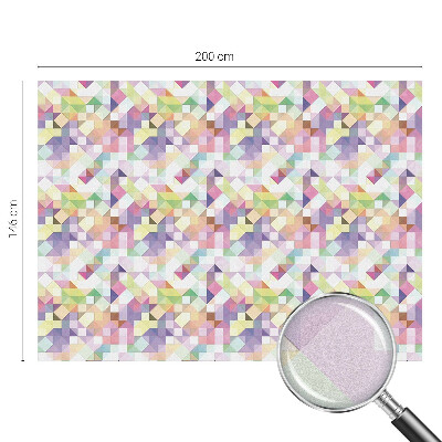 Mleczna naklejka na okno Abstrakcyjna mozaika