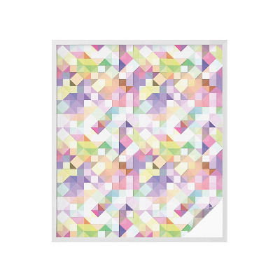 Mleczna naklejka na okno Abstrakcyjna mozaika