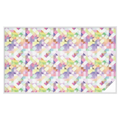 Mleczna naklejka na okno Abstrakcyjna mozaika