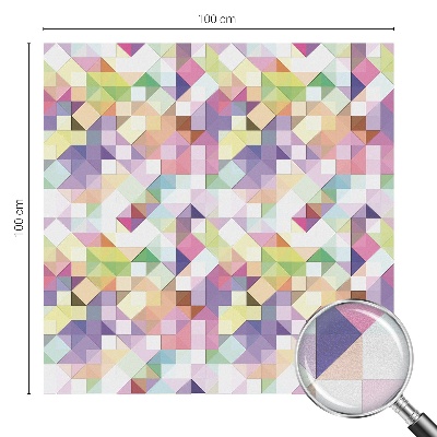 Mleczna naklejka na okno Abstrakcyjna mozaika