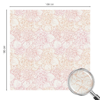 Folia okienna zapewniająca prywatność Kwiatowa elegancja