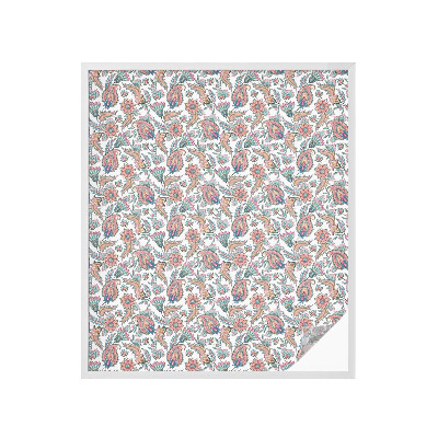 Folia dekoracyjna na okna Kwiatowa elegancja