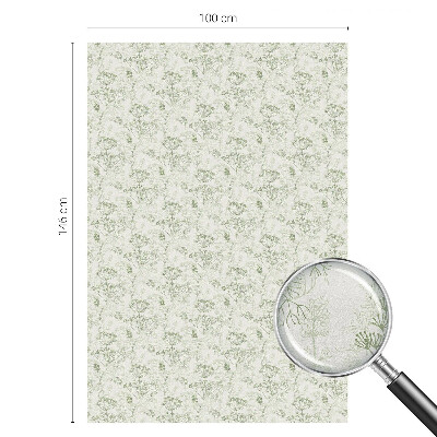 Naklejka na okno mleczna witraż Botaniczny wzór