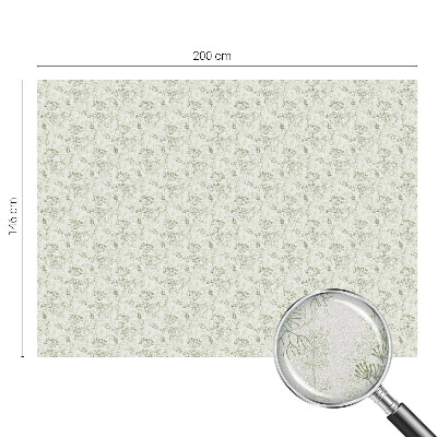 Naklejka na okno mleczna witraż Botaniczny wzór