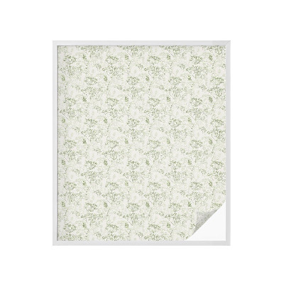 Naklejka na okno mleczna witraż Botaniczny wzór