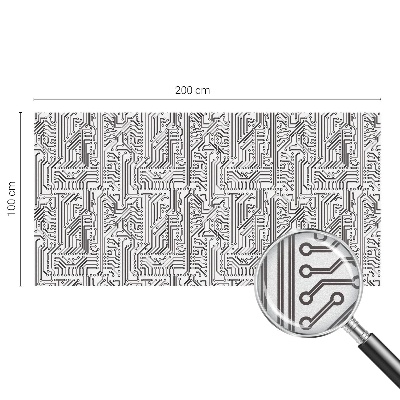 Folia okienna zapewniająca prywatność Techniczny motyw