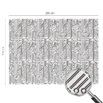 Folia okienna zapewniająca prywatność Techniczny motyw