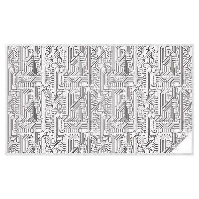 Folia okienna zapewniająca prywatność Techniczny motyw