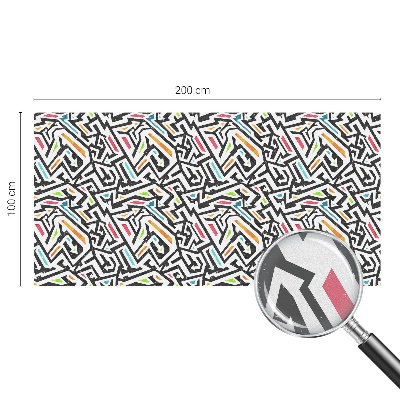 Mleczna naklejka na okno Abstrakcyjna geometria