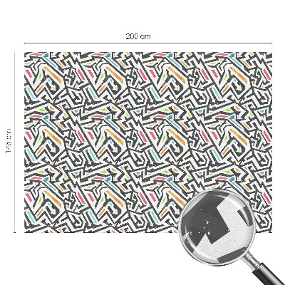 Mleczna naklejka na okno Abstrakcyjna geometria