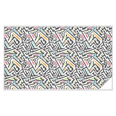 Mleczna naklejka na okno Abstrakcyjna geometria