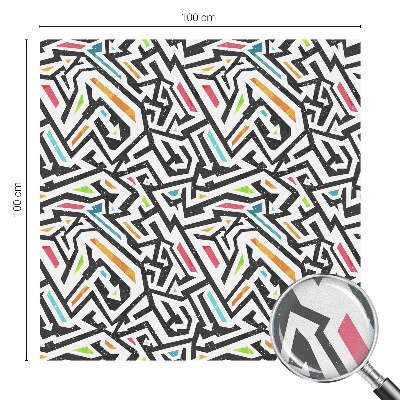 Mleczna naklejka na okno Abstrakcyjna geometria