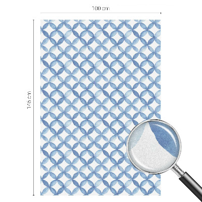 Naklejka na okno mleczna witraż Geometryczne kwiaty