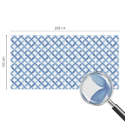 Naklejka na okno mleczna witraż Geometryczne kwiaty