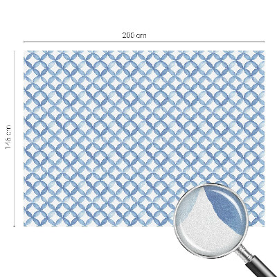 Naklejka na okno mleczna witraż Geometryczne kwiaty