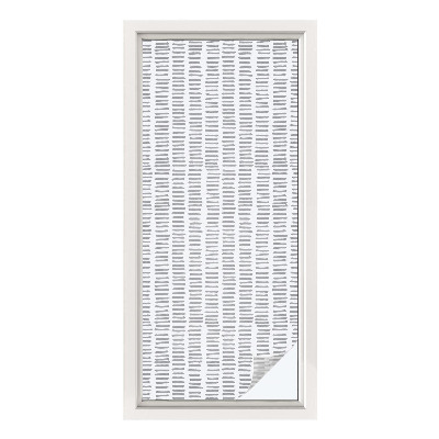 Naklejka na okno mleczna witraż Minimalistyczne linie