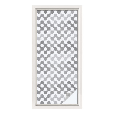 Folia okienna zapewniająca prywatność Geometria fal