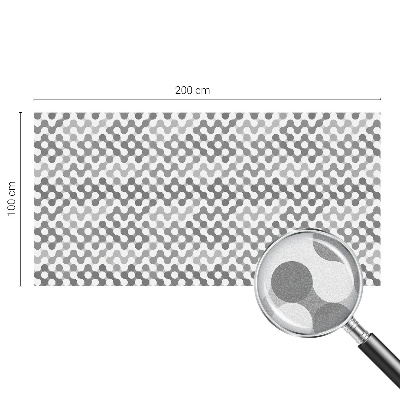 Folia okienna zapewniająca prywatność Geometria fal