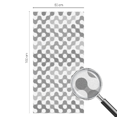Folia okienna zapewniająca prywatność Geometria fal