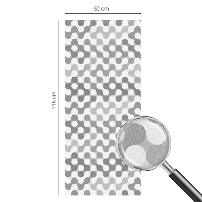 Folia okienna zapewniająca prywatność Geometria fal