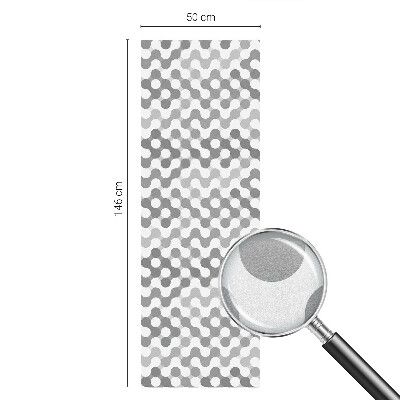 Folia okienna zapewniająca prywatność Geometria fal