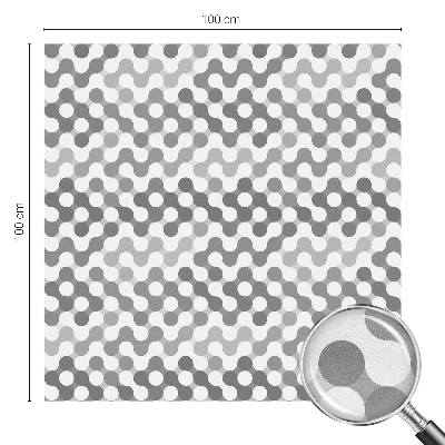Folia okienna zapewniająca prywatność Geometria fal