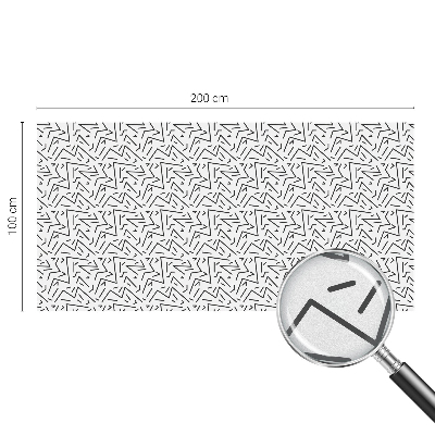 Mleczna naklejka na okno Abstrakcyjne zygzaki