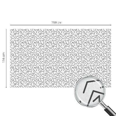 Mleczna naklejka na okno Abstrakcyjne zygzaki