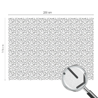 Mleczna naklejka na okno Abstrakcyjne zygzaki