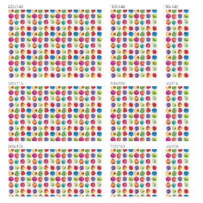 Naklejka na okno mleczna witraż Kolorowe kółka