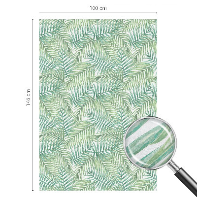 Mleczna naklejka na okno Zielona paproć