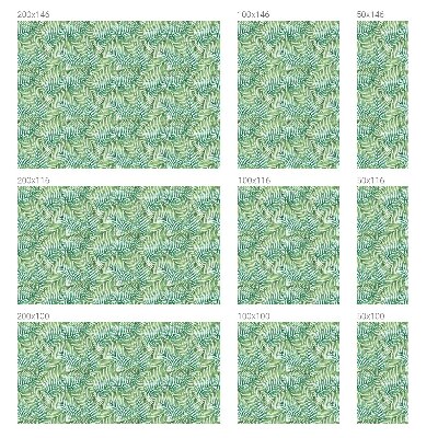 Mleczna naklejka na okno Zielona paproć