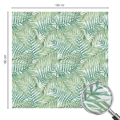 Mleczna naklejka na okno Zielona paproć