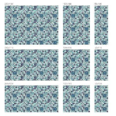 Folia okienna zapewniająca prywatność Kwiatowe kafelki