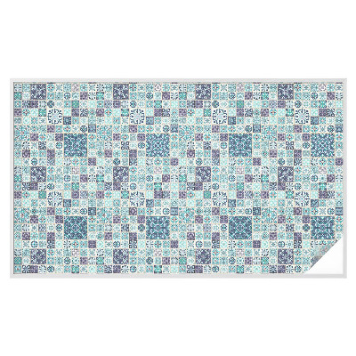 Folia okienna zapewniająca prywatność Kwiatowe kafelki