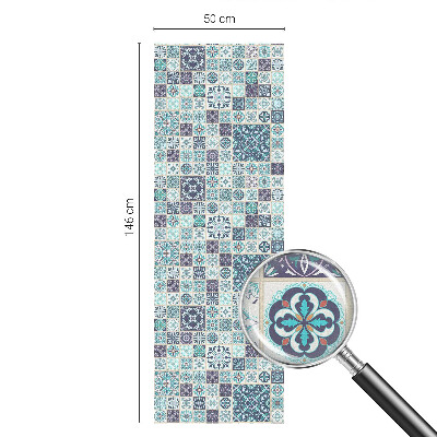 Folia okienna zapewniająca prywatność Kwiatowe kafelki