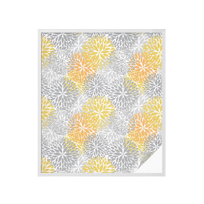 Naklejka na okno mleczna witraż Kolorowe kwiaty