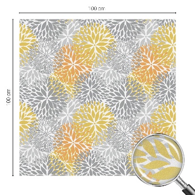 Naklejka na okno mleczna witraż Kolorowe kwiaty