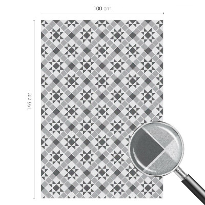 Mleczna naklejka na okno Geometryczne wzory