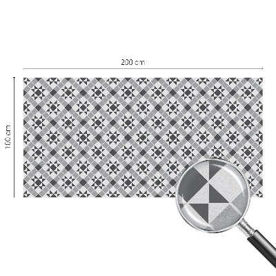 Mleczna naklejka na okno Geometryczne wzory